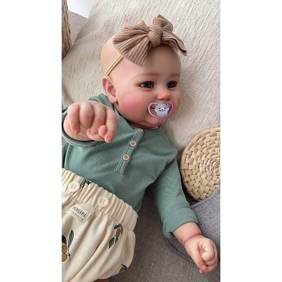 Reborn Baby Doll with Soft Body Realistic Newborn Toddler Girl Look Real - Picture 3 of 6